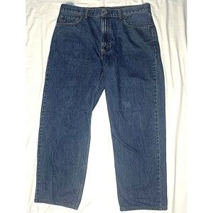 Levis 550 Mens Jeans Blue Straight Leg Medium Wash 38x32